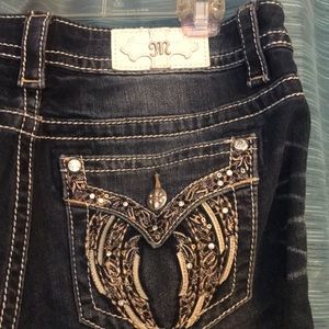 MISS ME SIZE 30 MID RISE STRAIGHT JEANS